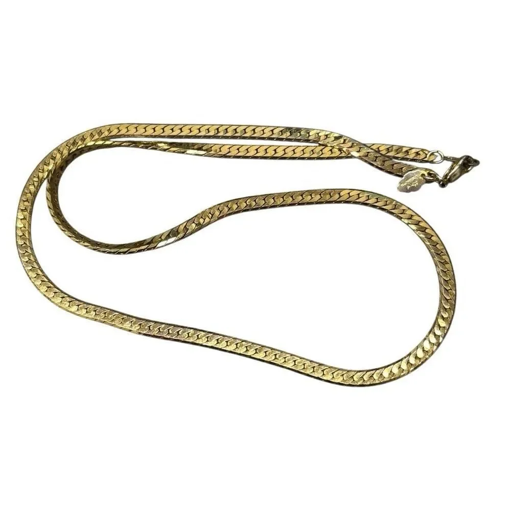 Love Creations 14 KGT Gold Plated 22” Harringbone Necklace
